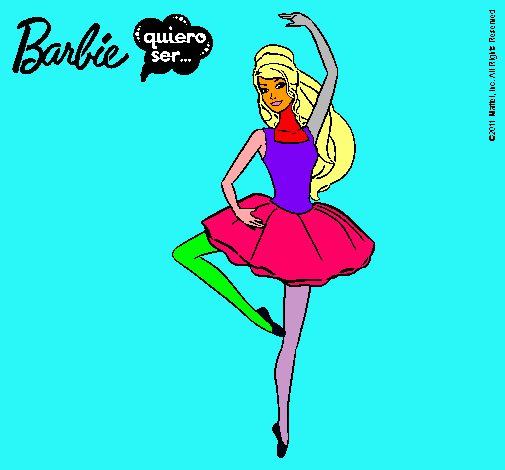 Dibujo Barbie bailarina de ballet pintado por cyra