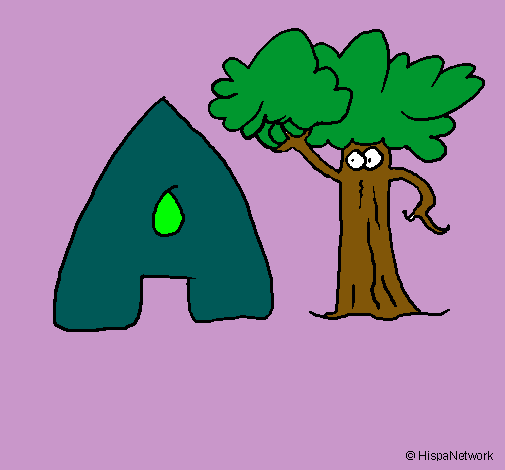 Dibujo Árbol pintado por betzaleel 