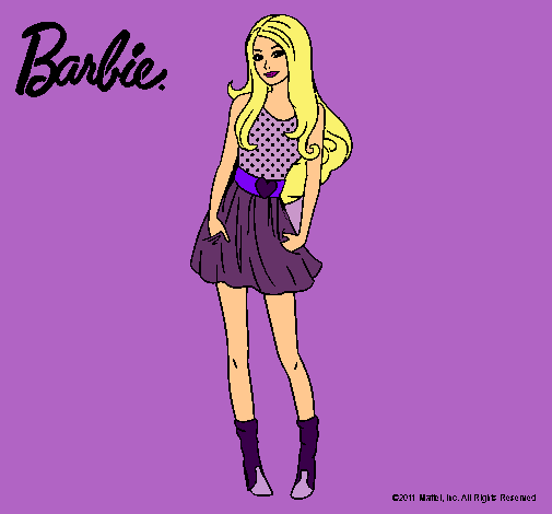 Dibujo Barbie veraniega pintado por Paamee