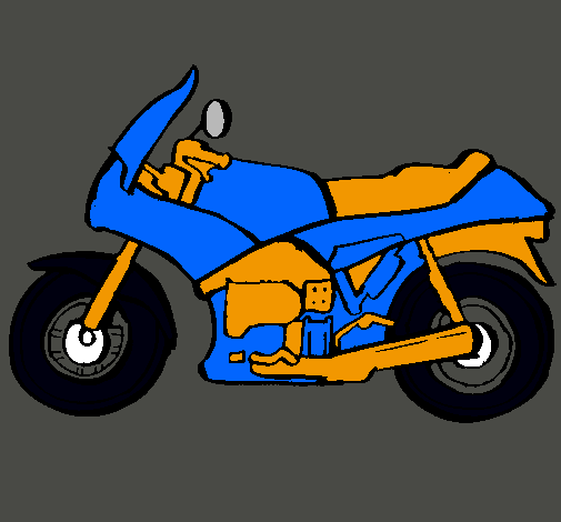 Dibujo Motocicleta pintado por fatpe