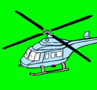 Dibujo Helicóptero  pintado por aerocivil