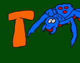 Dibujo Tarántula pintado por tortuga