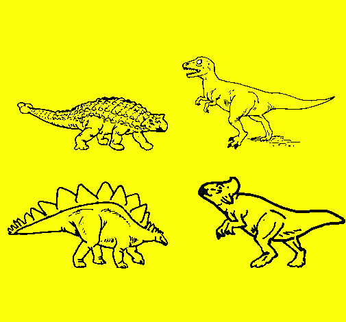 Dibujo Dinosaurios de tierra pintado por Cmora10