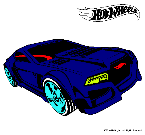 Dibujo Hot Wheels 5 pintado por jerrhlehr