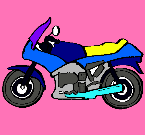 Dibujo Motocicleta pintado por AHUDAF