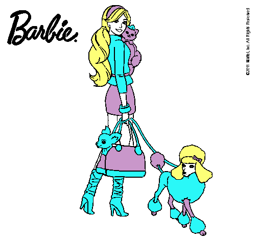 Dibujo Barbie elegante pintado por matzil