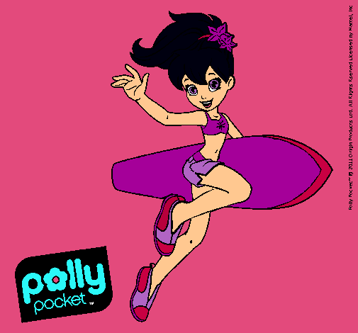 Dibujo Polly Pocket 3 pintado por terenoa2