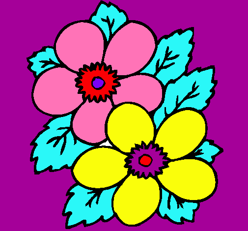 Dibujo Flores pintado por jeae