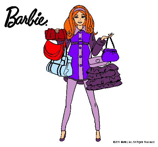 Dibujo Barbie de compras pintado por XorihimeX