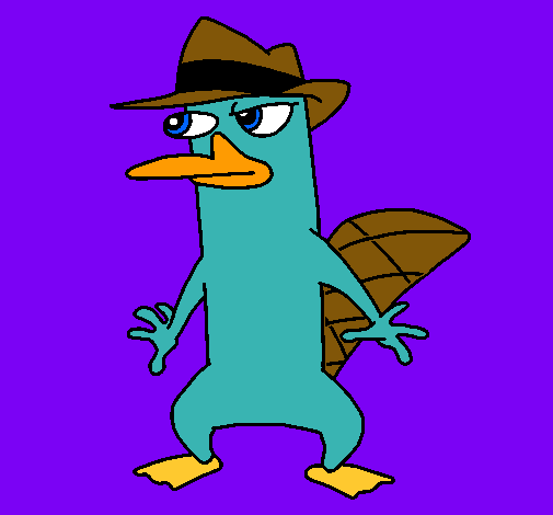 Dibujo Perry pintado por holaa