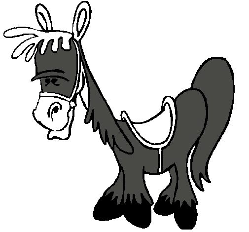 Dibujo Caballo serio pintado por pintux20