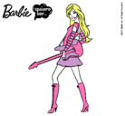 Dibujo Barbie la rockera pintado por matzil