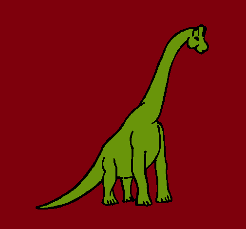 Dibujo Braquiosaurio pintado por camili_
