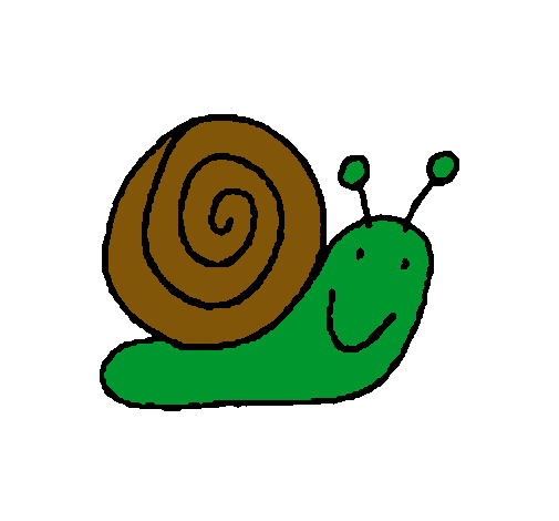 Dibujo Caracol 4 pintado por fanta