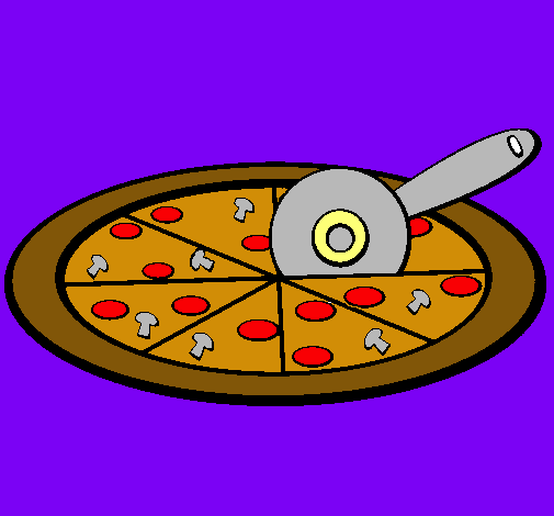 Dibujo Pizza pintado por cupiguay