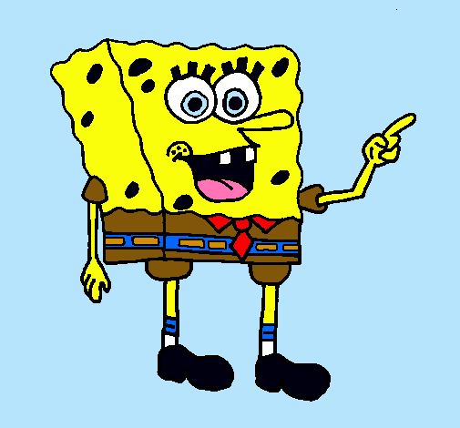 Dibujo Bob Esponja pintado por mariavera