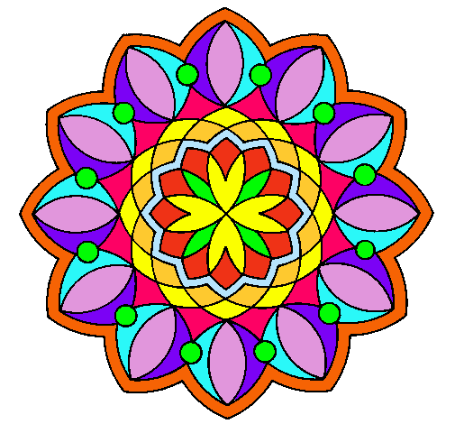 Dibujo Mandala 20 pintado por tente