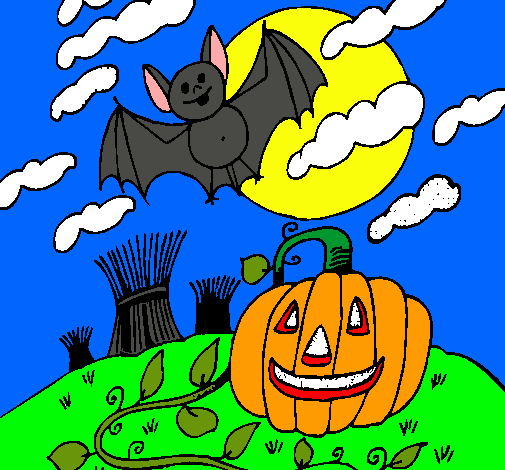 Dibujo Paisaje de Halloween pintado por Darknol