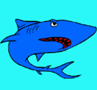 Dibujo Tiburón pintado por emisanti