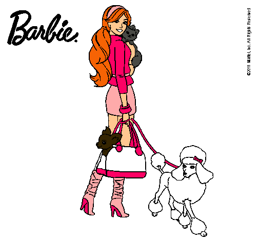 Dibujo Barbie elegante pintado por XorihimeX