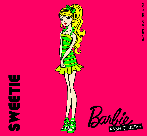 Dibujo Barbie Fashionista 6 pintado por -cristina-