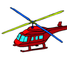 Dibujo Helicóptero  pintado por todosustedes