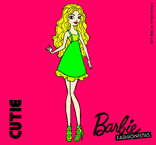 Dibujo Barbie Fashionista 3 pintado por -cristina-