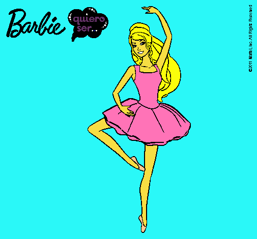 Dibujo Barbie bailarina de ballet pintado por lichi