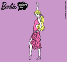 Dibujo Barbie flamenca pintado por matzil