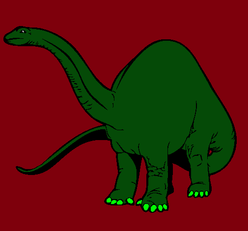 Dibujo Braquiosaurio II pintado por camili_
