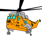 Dibujo Helicóptero al rescate pintado por HOGAN