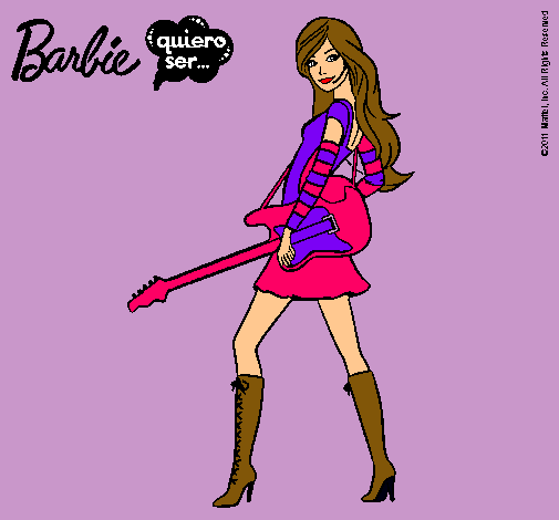 Dibujo Barbie la rockera pintado por Dalia10