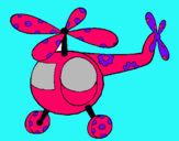 Dibujo Helicóptero adornado pintado por KINY