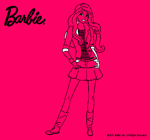 Dibujo Barbie juvenil pintado por marymary