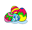 Dibujo Huevos de pascua pintado por angyluci