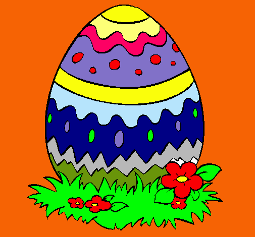 Dibujo Huevo de pascua 2 pintado por rocio_m