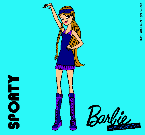 Dibujo Barbie Fashionista 4 pintado por kenymy