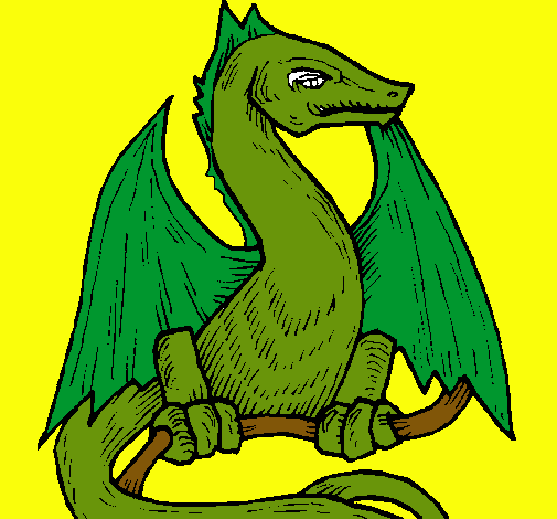 Dibujo Dragón pintado por berner