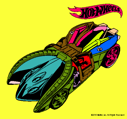 Dibujo Hot Wheels 7 pintado por ALEXrojas2006