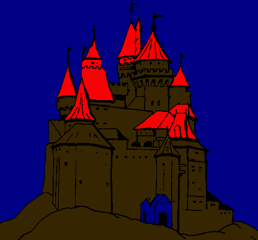 Dibujo Castillo medieval pintado por lulolulo