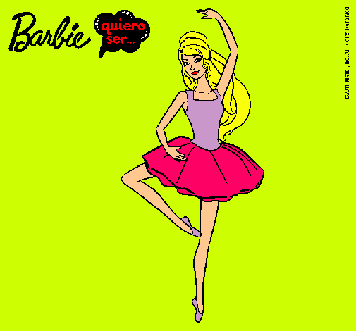 Dibujo Barbie bailarina de ballet pintado por isidr