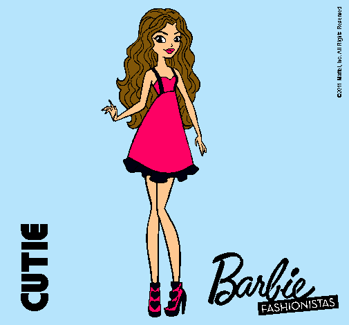 Dibujo Barbie Fashionista 3 pintado por kenymy