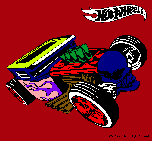 Dibujo Hot Wheels 8 pintado por jesusernes