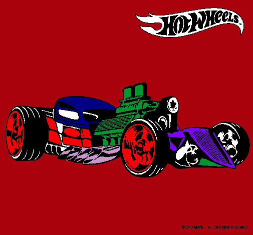 Dibujo Hot Wheels 10 pintado por jesusernes