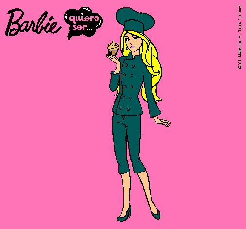 Dibujo Barbie de chef pintado por amalia