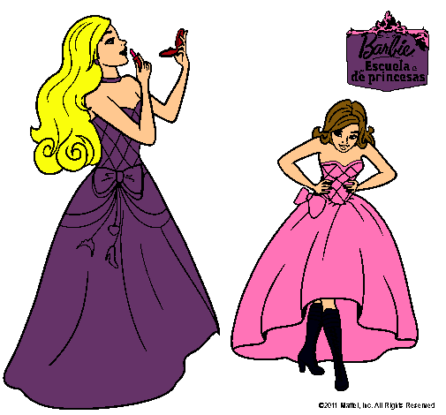 Dibujo De Barbie En Clase De Protocolo Pintado Por Ernesotto En Dibujos