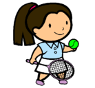 Dibujo Chica tenista pintado por angyluci
