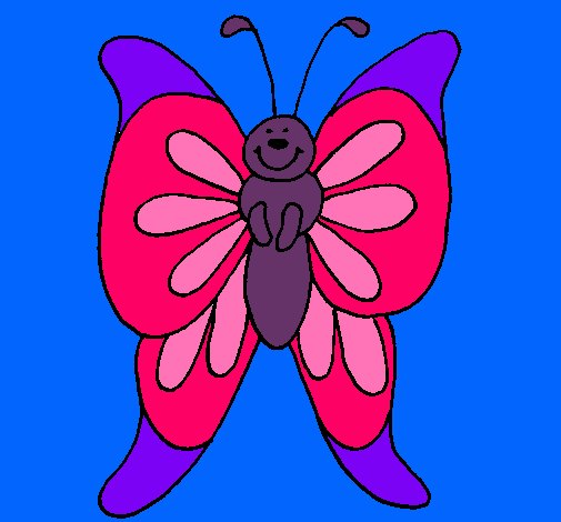 Dibujo Mariposa  pintado por valen11