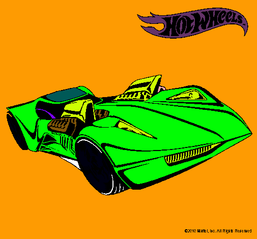 Dibujo Hot Wheels 4 pintado por jeancarlos