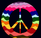 Dibujo Símbolo de la paz pintado por mm94